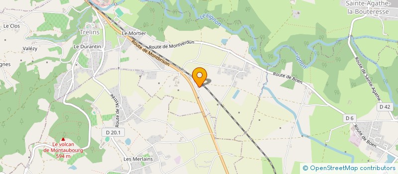 localisation de l'entreprise CHARCUTERIE CHAZAL  TRELINS