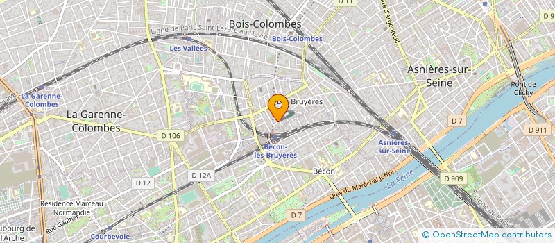 localisation de l'entreprise CHARCUTERIE COMESTIBLES MANSEAU à ASNIERES-SUR-SEINE
