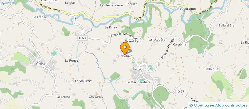 localisation de l'entreprise CHARCUTERIE D ANTAN  LARAJASSE