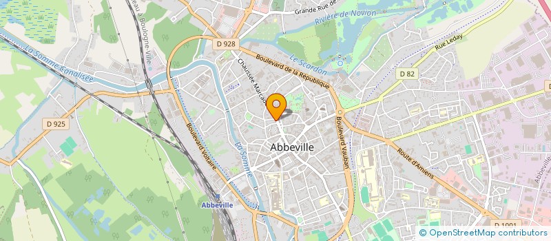 localisation de l'entreprise CHARCUTERIE DE LA BAIE  ABBEVILLE