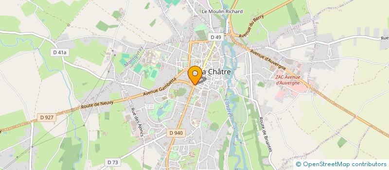 localisation de l'entreprise CHARCUTERIE DE LA VALLEE NOIRE à LA CHATRE