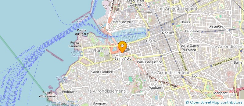 localisation de l'entreprise CHARCUTERIE DE SAINT VICTOR à MARSEILLE
