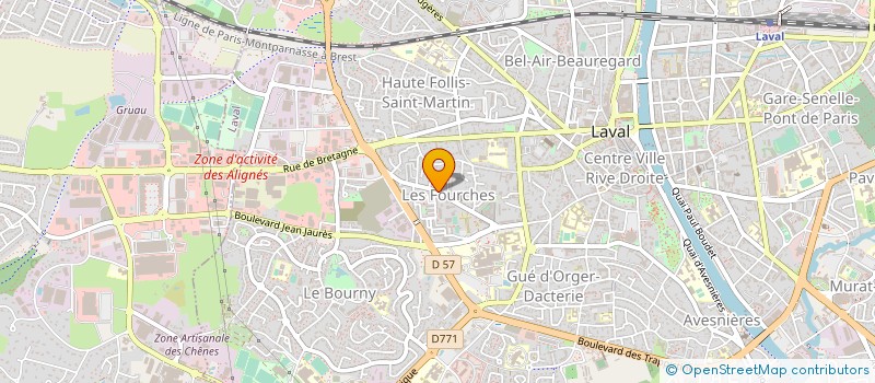 localisation de l'entreprise CHARCUTERIE DES GASTRONOMES à LAVAL