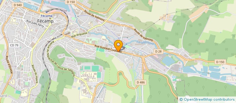 localisation de l'entreprise CHARCUTERIE DES HAUTES FALAISES  FECAMP