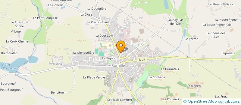 localisation de l'entreprise CHARCUTERIE DMT à ROMILLE