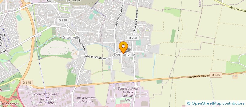 localisation de l'entreprise CHARCUTERIE DU CENTRE  DEMOUVILLE