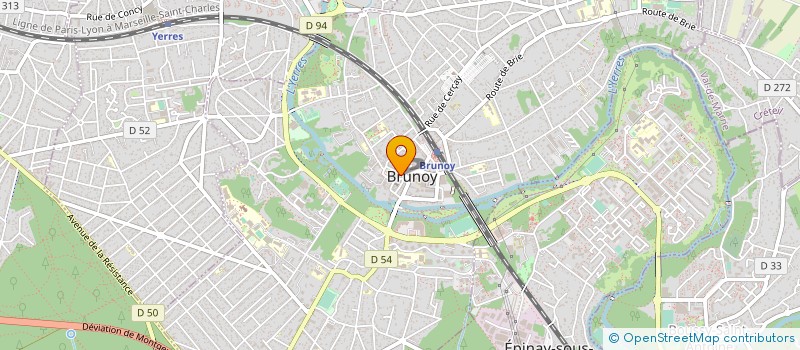 localisation de l'entreprise CHARCUTERIE DU CENTRE à BRUNOY
