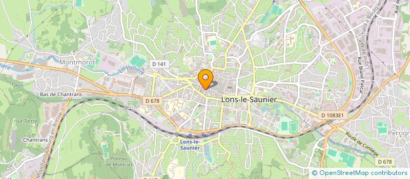 localisation de l'entreprise CHARCUTERIE GIGUET à LONS-LE-SAUNIER