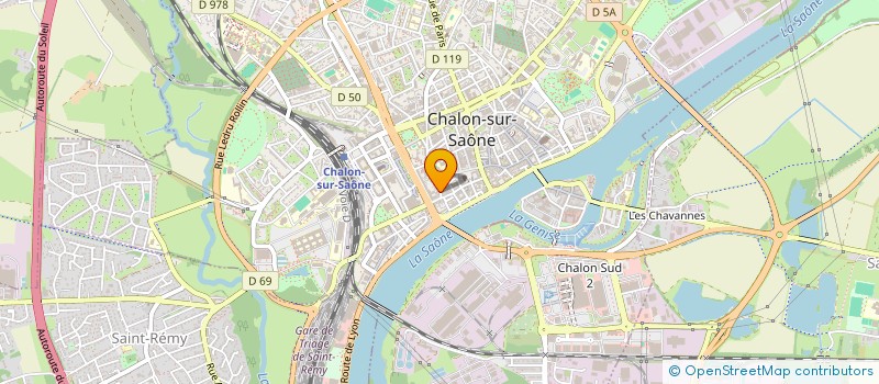 localisation de l'entreprise CHARCUTERIE GUILLEMIN à CHALON-SUR-SAONE