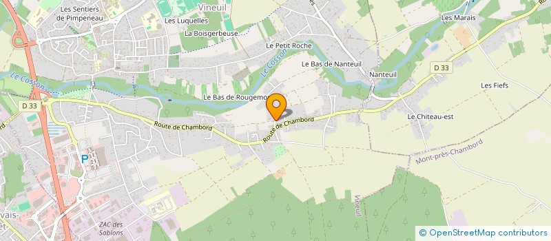 localisation de l'entreprise CHARCUTERIE HAAFF à VINEUIL