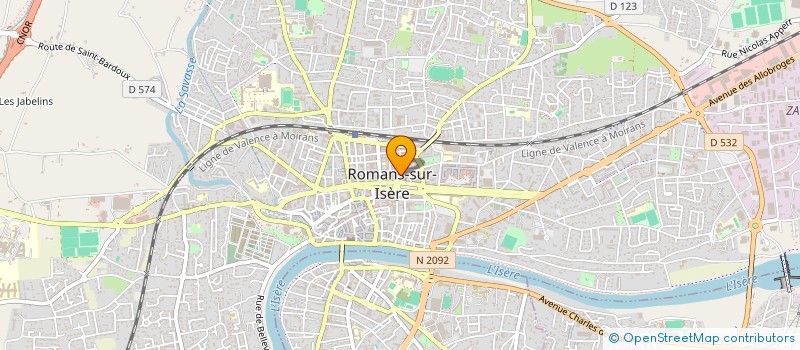 localisation de l'entreprise CHARCUTERIE JACQUIN  ROMANS-SUR-ISERE