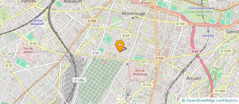 localisation de l'entreprise CHARCUTERIE JAMIN à MONTROUGE