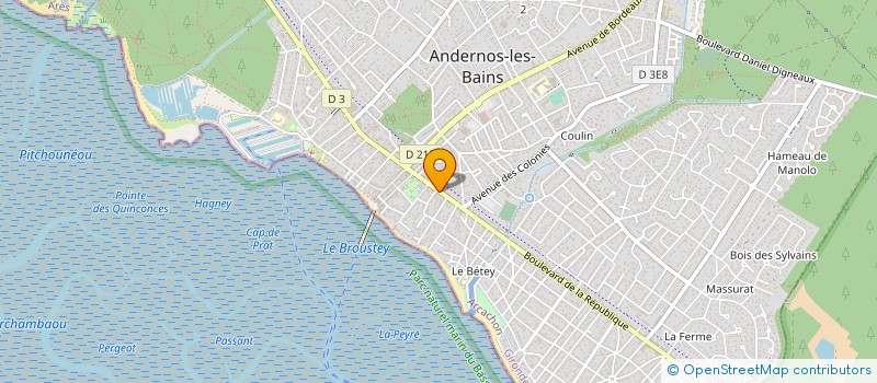 localisation de l'entreprise CHARCUTERIE LANDAISE à ANDERNOS-LES-BAINS