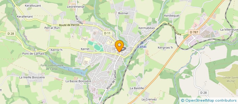 localisation de l'entreprise CHARCUTERIE LE CAM  CALLAC