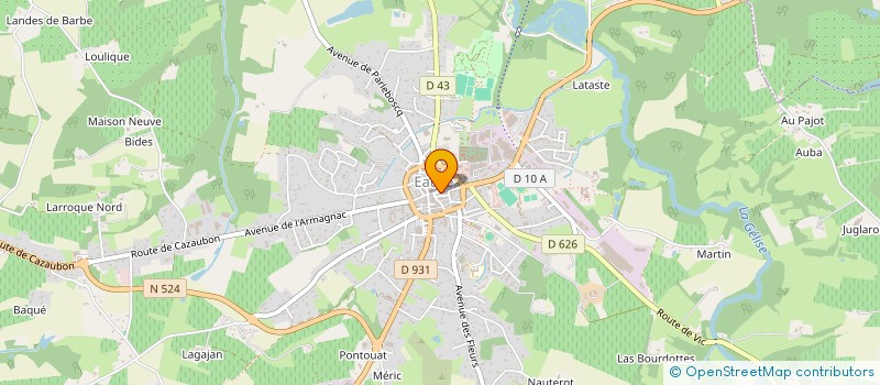 localisation de l'entreprise CHARCUTERIE LE ROSIER SUR LE TOIT à EAUZE