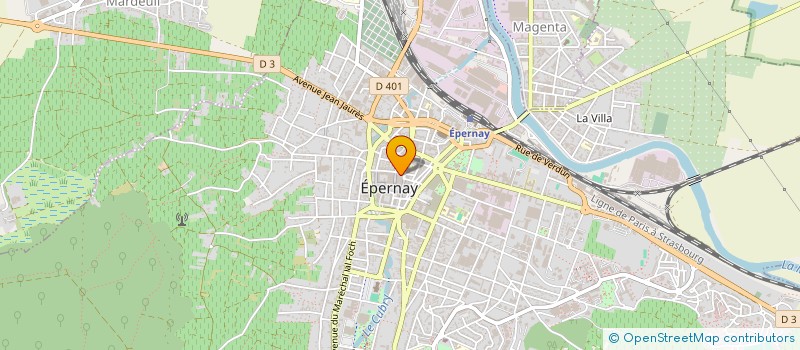 localisation de l'entreprise CHARCUTERIE MAINGRE à EPERNAY