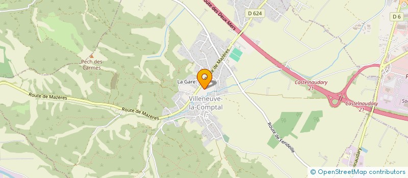 localisation de l'entreprise CHARCUTERIE MAISON MARTY  CASTELNAUDARY