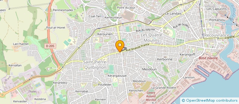 localisation de l'entreprise CHARCUTERIE MARC à BREST