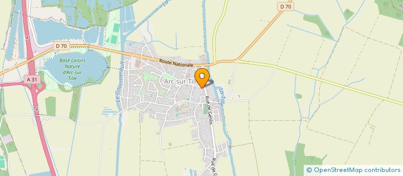 localisation de l'entreprise CHARCUTERIE MARCEL SABATIER  ARC-SUR-TILLE