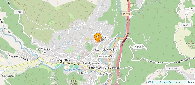 localisation de l'entreprise CHARCUTERIE PHILIPPE GAYRAUD  LODEVE