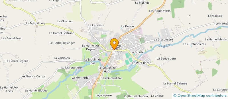 localisation de l'entreprise CHARCUTERIE POTIN à PERCY-EN-NORMANDIE