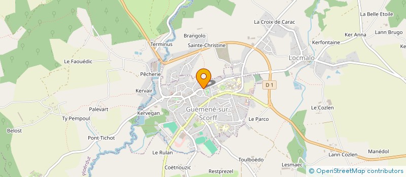 localisation de l'entreprise CHARCUTERIE SAILLE à GUEMENE-SUR-SCORFF