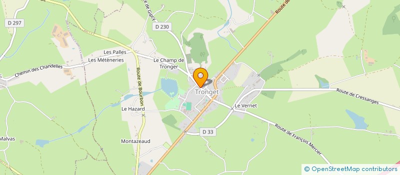 localisation de l'entreprise CHARCUTERIE TRAITEUR JF DUMONT à LE MONTET