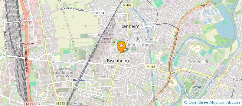 localisation de l'entreprise CHARCUTERIE TRAITEUR LAUCK  BISCHHEIM