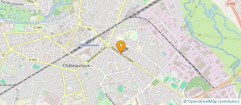 localisation de l'entreprise CHARCUTERIE TRAITEUR ROLLIN à CHATEAUROUX