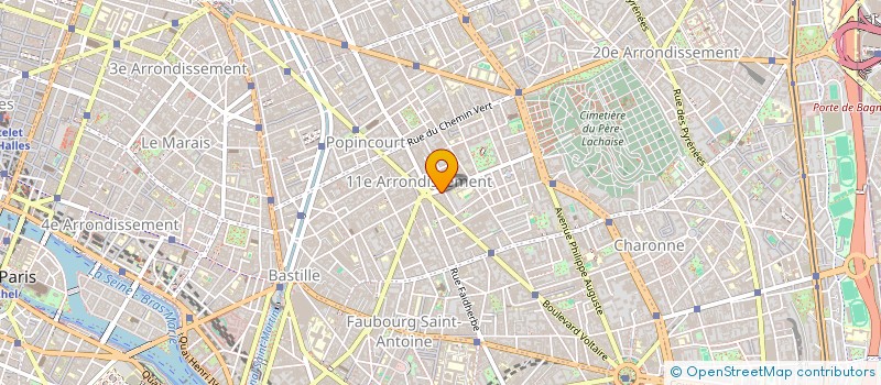 localisation de l'entreprise CHARCUTERIE VOLTAIRE à PARIS