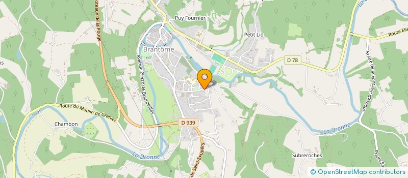 localisation de l'entreprise CHARDELI  BRANTOME EN PERIGORD