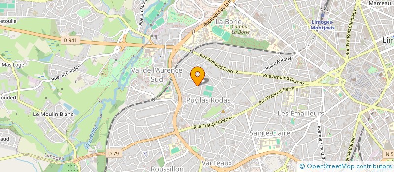 localisation de l'entreprise CHARDERON FLORENT à LIMOGES