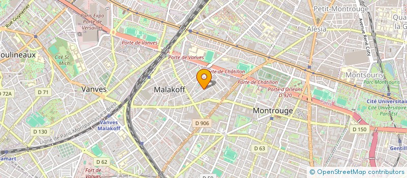 localisation de l'entreprise CHARDIN & BAETZ  MALAKOFF