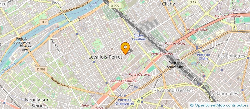 localisation de l'entreprise CHARDON à LEVALLOIS-PERRET