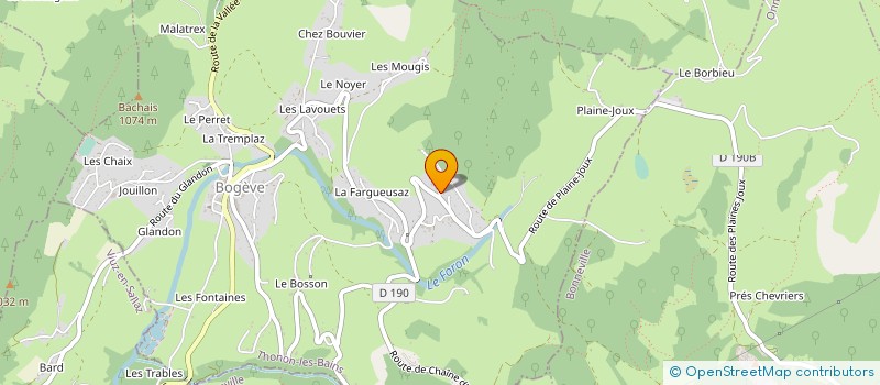 localisation de l'entreprise CHARDON ELECTRICITE  BOGEVE