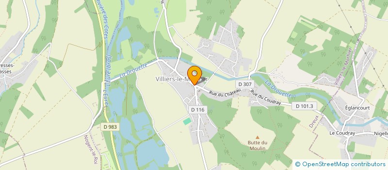 localisation de l'entreprise CHARDON IMMO à VILLIERS-LE-MORHIER