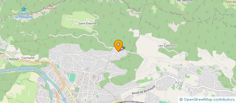 localisation de l'entreprise CHARDON XAVIER ET DELPHINE  BONNEVILLE