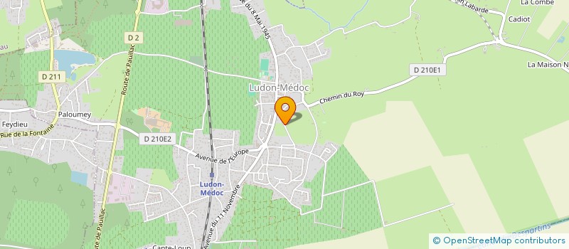 localisation de l'entreprise CHARDONNERET  LUDON-MEDOC