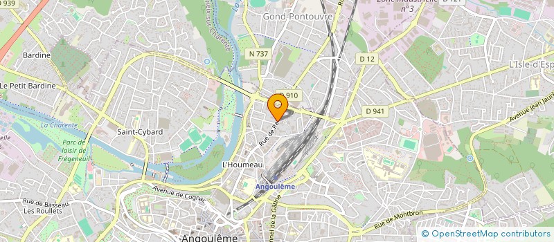 localisation de l'entreprise CHARDONNERETS à ANGOULEME