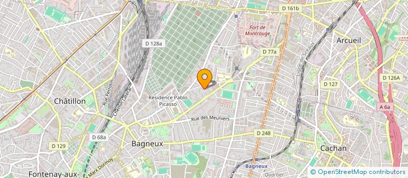 localisation de l'entreprise CHARDONNERETS à BAGNEUX