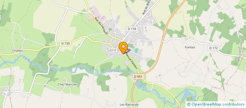 localisation de l'entreprise CHARDONS DE CHARENTE  SAINT-CLAUD