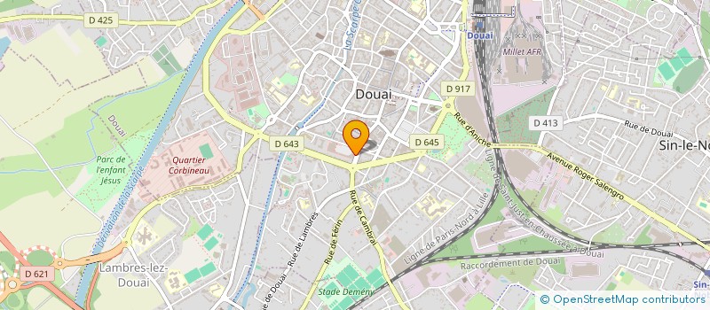 localisation de l'entreprise CHARDRI à DOUAI