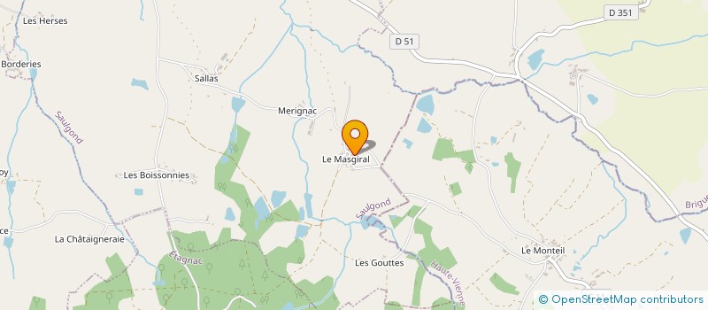 localisation de l'entreprise CHARE à SAULGOND
