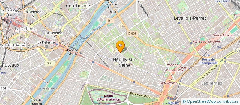 localisation de l'entreprise CHAREL à NEUILLY-SUR-SEINE