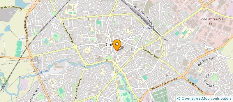 localisation de l'entreprise CHARELLE à CHOLET