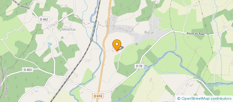 localisation de l'entreprise CHARENT'OEUFS à BAZAC
