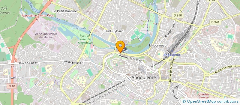 localisation de l'entreprise CHARENTE ASSISTANCE à ANGOULEME