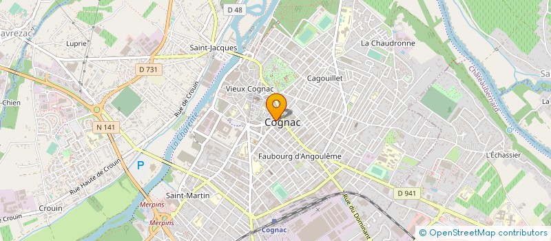 localisation de l'entreprise CHARENTE AUDIO à COGNAC