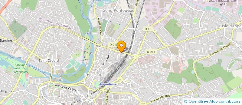 localisation de l'entreprise CHARENTE AUTOMOBILES DISTRIBUTION à ANGOULEME