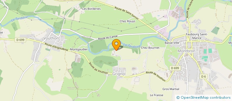 localisation de l'entreprise CHARENTE-BIOGAZ à MONTBRON